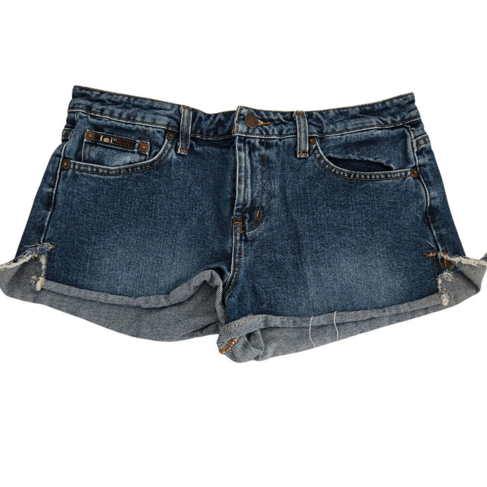 Vintage L.E.I. Jean Shorts Daisy Dukes Size 11 – High Rise Cutoff Retro